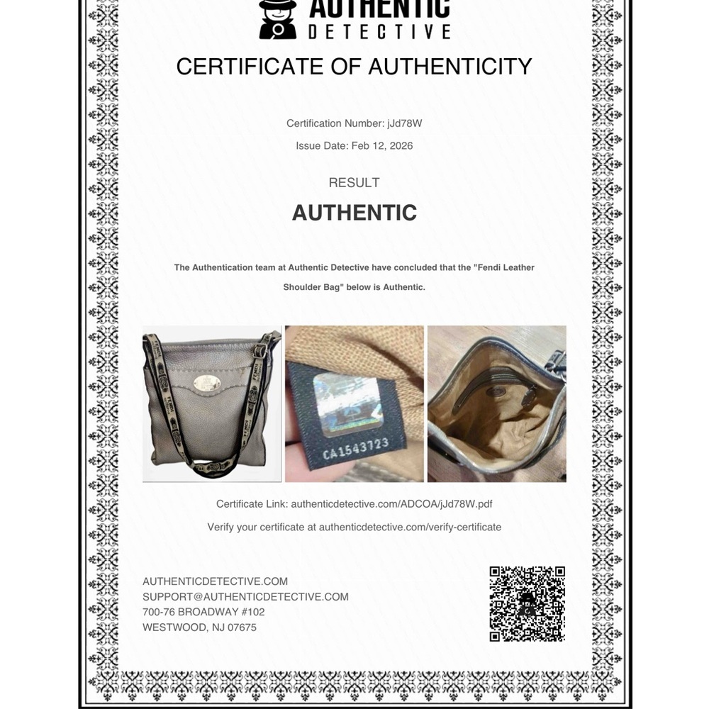 Fendi Selleria (COA) Leather Crossbody | Italy | - Picture 3 of 12